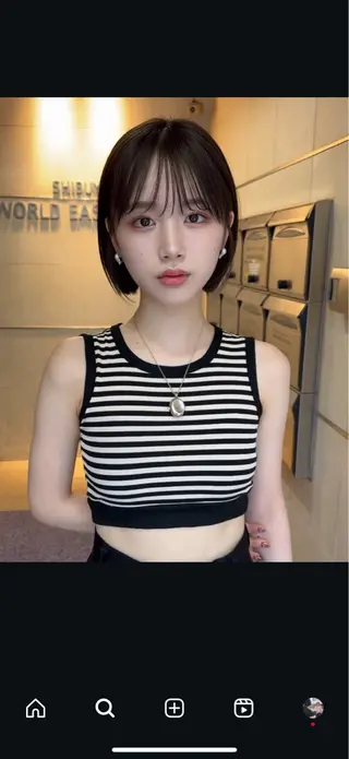 ミディアム WiLL JR茨木店所属・山口拓海 【顔周り小顔カット】のヘアスタイル