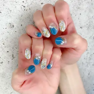 ミディアム カラー パーマ ヘアアレンジ メンズ キッズ ネイル マツエク・マツパ Salon Ｋのネイルデザイン