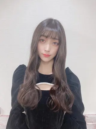 カラー ロング Reflet 新宿/プルエクステのヘアスタイル