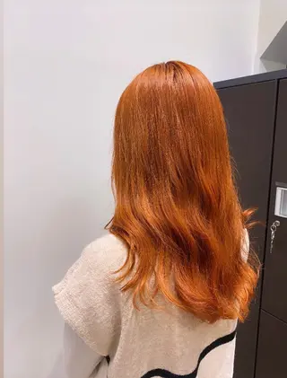 セミロング カラー D-boy 健軍店所属・能登 彩穂のヘアスタイル