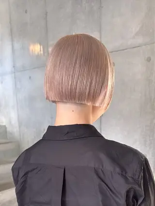 ショート カラー 色落ち綺麗透明感カラ /ボブ/ナカツヒカルのヘアスタイル