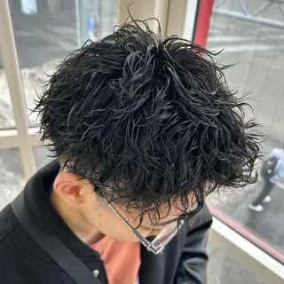 パーマ メンズ メンズパーマ/メンズ カット/たばたよしきのヘアスタイル