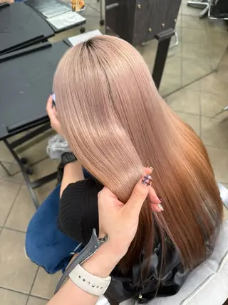 ロング 松本 仁美のヘアスタイル