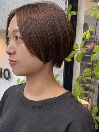 ショート デジタルパーマ 加藤園のヘアスタイル