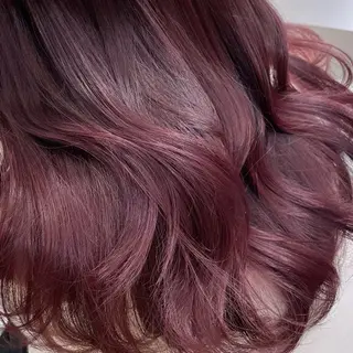 セミロング カラー 🍑暖色／レイヤー／ 真希🎀のヘアスタイル