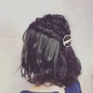 ミディアム ヘアアレンジ Satsuki ✂︎♡のヘアスタイル