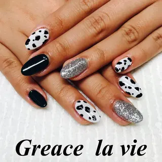 ロング カラー パーマ キッズ ネイル マツエク・マツパ Greace  la vieのネイルデザイン