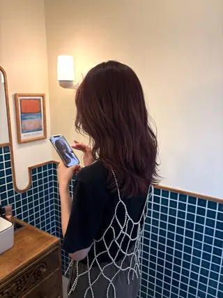 ロング カラー モトムラ アミのヘアスタイル