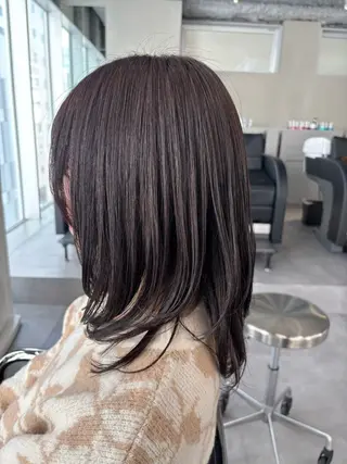 ミディアム 佐藤 莉子のヘアスタイル