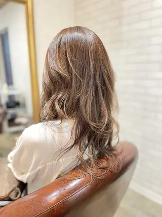 セミロング Lusso店長 千崎慎介のヘアスタイル