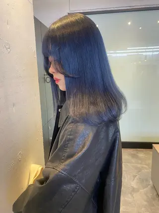 セミロング カラー 韓国ヘア特化 💟 ララア 💟のヘアスタイル