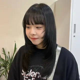 ロング MIDORI🎀 透明感/ベージュのヘアスタイル