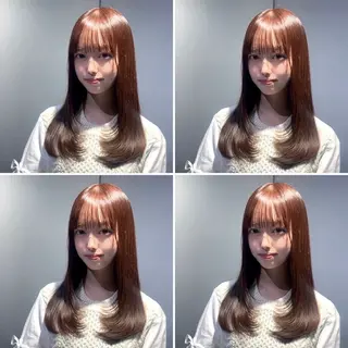 セミロング 髪質改善/艶カラー ✝️SAKURAのヘアスタイル
