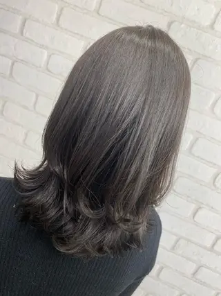 ミディアム カラー ブリーチカラー🫧 森　凪沙のヘアスタイル