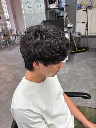 パーマ メンズ メンズ特化✨️ 韓国風パーマ🔥一八のヘアスタイル