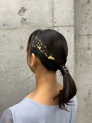 セミロング ヘアアレンジ すぐ巻ける縮毛矯正 🍀勝倉　麗のヘアスタイル