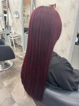 ロング カラー r i n k aのヘアスタイル