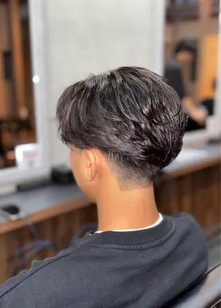 ショート パーマ メンズ 作野 潮織のヘアスタイル