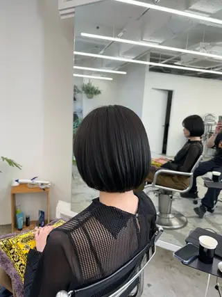 ショート ボブショート/岩崎 明生のヘアスタイル