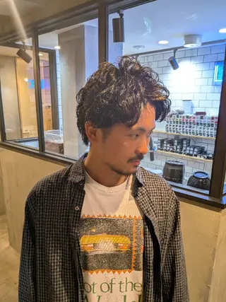 パーマ メンズ 星野 美由/メンズカットのヘアスタイル