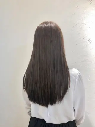 ミディアム カラー 大場 優のヘアスタイル
