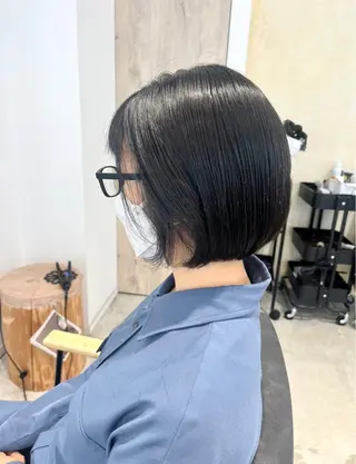 ショート ボブ/美髪矯正 /佐藤　奈巳のヘアスタイル