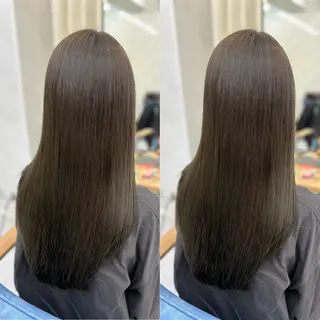 ロング カラー 髪質改善🩵縮毛矯正 代々木/木下のヘアスタイル