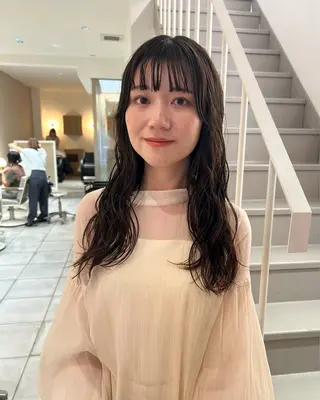 ロング パーマ hanabi /melt西梅田のヘアスタイル