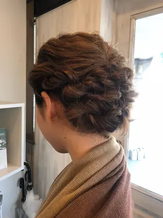 ロング ヘアアレンジ 谷口ゆめ/縮毛矯正/ 大人女子/眉ワックスのヘアスタイル