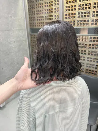 パーマ ボブパーマコテ巻き風 パーマNo1深江秀平のヘアスタイル