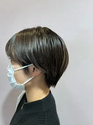 ショート カラー 初ブリーチOK✨ ハイトーン稲吉菜々美のヘアスタイル