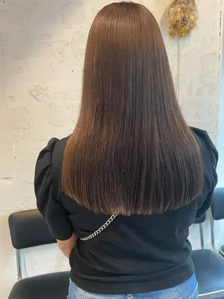 ロング カラー ヘアアレンジ satsuki 暖色・ブラウンカラーのヘアスタイル
