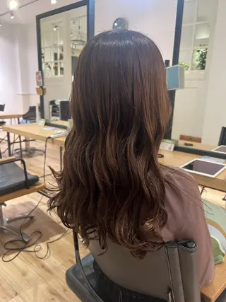 ロング カラー ブリーチなしカラー/ パーマ/おとは🦖♡のヘアスタイル