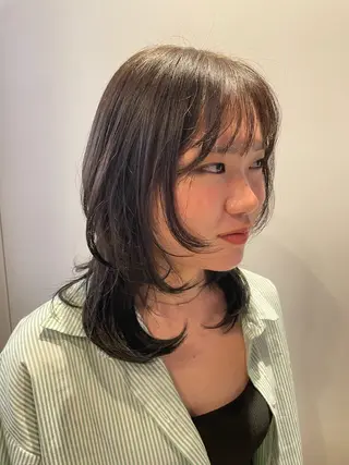 セミロング 🎀レイヤー/パーマ カラー/ai🎀のヘアスタイル