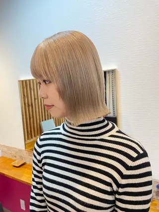 ミディアム カラー YUI/ ブリーチカラー🌷のヘアスタイル