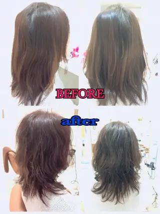 ミディアム パーマ 中本 勝彦のヘアスタイル