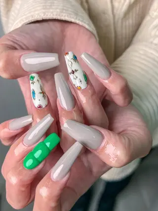 ロング カラー ネイル SUNNY BAE. SERINAのネイルデザイン