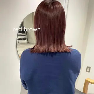 ミディアム カラー 🍊暖色×顔周り 🍊cocoroのヘアスタイル