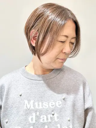 ミディアム ボブ/ゆるふわ ボブパーマ/とういのヘアスタイル