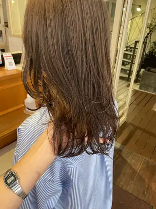 ミディアム 抜け感ボブ×パーマ |kazaneのヘアスタイル