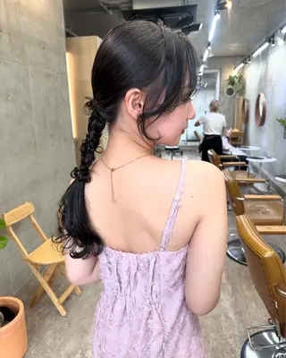 ロング カラー ヘアアレンジ カットモデル募集中 ／HARUKA🎀のヘアスタイル