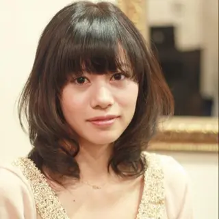 ミディアム 坂本 直樹のヘアスタイル