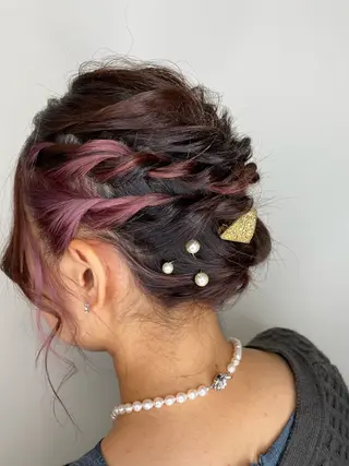 ミディアム ヘアアレンジ Hiroshi ヒロシのヘアスタイル