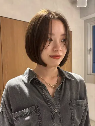 ショート カラー mei|顔まわり ×透明感カラーのヘアスタイル