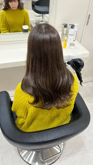 ロング カラー 大人上品ベージュ 🎀HARUNAのヘアスタイル