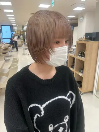 ショート カラー ヘアアレンジ 🍒KIKUCHI KANAE🍒のヘアスタイル