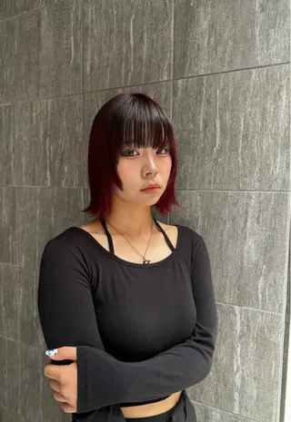 ショート カラー 有田裕真 【ブリーチカラー】のヘアスタイル