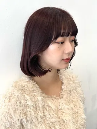 ミディアム カラー パーマ 🎀ミカ/レイヤー/ 韓国ヘア/原宿🎀のヘアスタイル