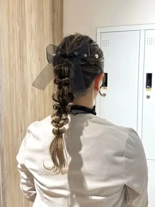 ヘアアレンジ 艶カラー/縮毛矯正/ アレンジ/akaneのヘアスタイル