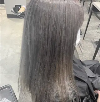 ロング カラー ヘアアレンジ メンズ 新宿⌇韓国風ヘア ⌇透明感カラーのヘアスタイル